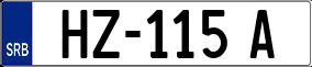 Trailer License Plate